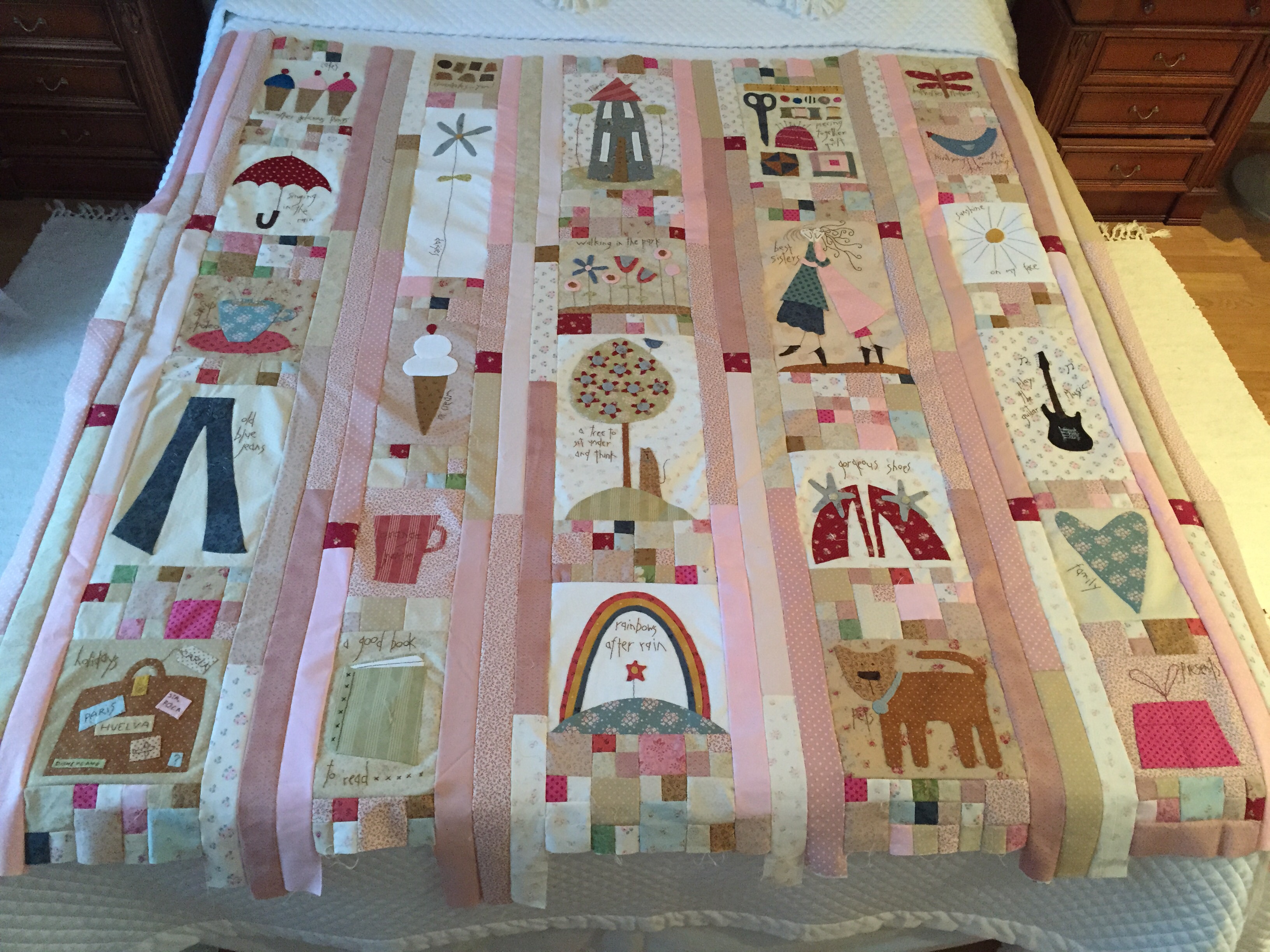 Quilt My Favorite Things De Anni Downs Acabado LA VIDA EN PATCHWORK