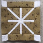 Quilt Dear Jane bloque D-1 patchwork