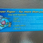 freezer paper aplicaciones