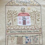 cojín patchwork bordado quilt shoppe