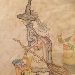 Quilt Salem Witches panel 1 bruja 1