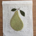 aplicación lana whip stitch