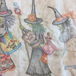 witch Tituba bruja bordada a mano