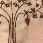 Corazón bordado a mano