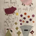 Quilt Dancing Chickens an flying pigs