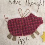 quilt Dancing Chickes and flying pigs