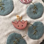 nenúfares en patchwork y bordados