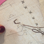 Tutorial puntos de bordado, puntada atrás