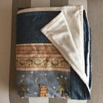 Colcha rápida de patchwork con forro polar