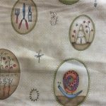 tela patchwork Anni Downs love and garden