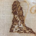 petit point en lino y punto de cruz