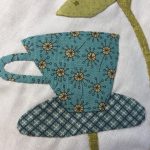 taza de té en patchwork aplicación