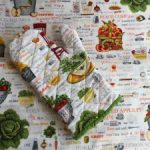 Guante de cocina en patchwork