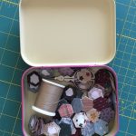 caja lata hexágonos patchwork