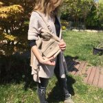 bolso mochila zadig voltaire lona cuero