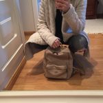 bolso mochila zadig voltaire lona cuero