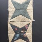 Bloque de patchwork estrella de tela