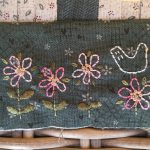 bordado a mano flores