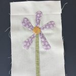 flor de tela en patchwork