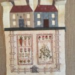 huerto bordado a mano y casas paper piecing