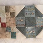bloque de patchwork telas navidad