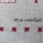 tutorial de bordado punto de estrellado