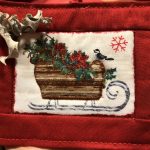 Navidad rojo patchwork costura creativa DIY