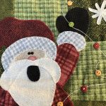 mini quilt patchwork wooden bear diciembre mes