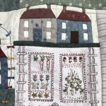 bordado del huerto quilt seaside town