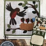 wooden bear calendar patchwork