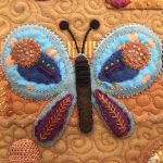 mariposas Sue Spargo bordado lana