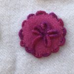 bordar una flor con buillon loop