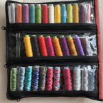 estuche organizador hilos con bolsillos