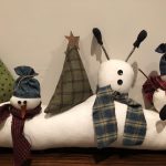 Corta viento para puerta de Navidad en patchwork