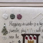 Kit bordar a mano invierno y Navidad estaciones año
