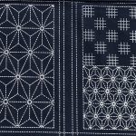 Paneles de tela impresa Sashiko
