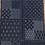 Paneles de tela impresa Sashiko
