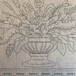 Panel bordar lino French general